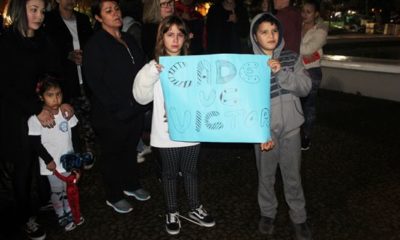 Amigos e parentes de Victor realizam manifestação em Erechim